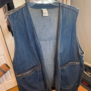 Giorgio Armani Blue Denim Vest